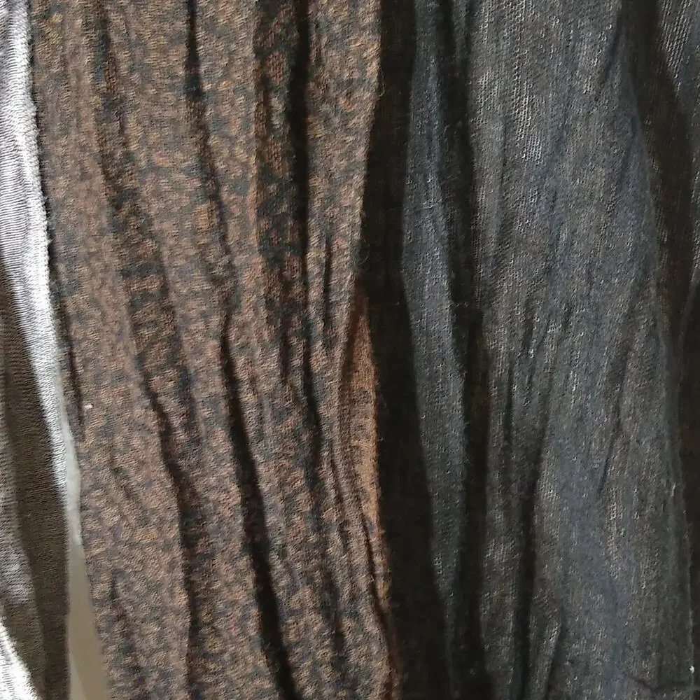 Women's Designer quilt like wrap 72X22 with fringe. Fun and Fabulous